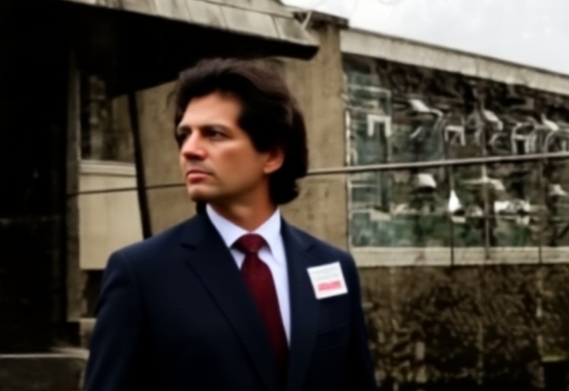 Restored color portrait of Johnny McMahon